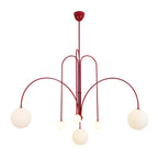 Pendant Light, Gran Finale 6-Head Glass Suspension, G9, Hardwired