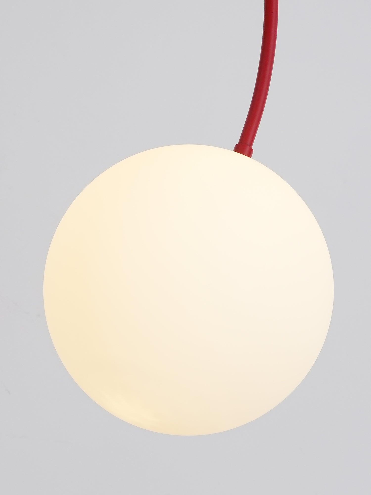 Pendant Light, Gran Finale 6-Head Glass Suspension, G9, Hardwired