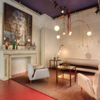 Pendant Light, Gran Finale 6-Head Glass Suspension, G9, Hardwired