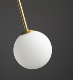Pendant Light, Gran Finale 6-Head Glass Suspension, G9, Hardwired