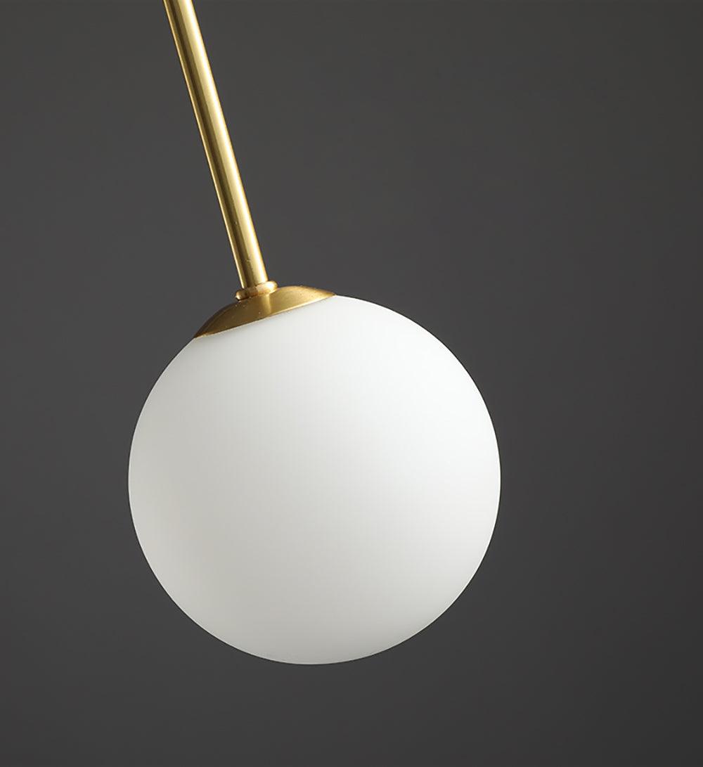 Pendant Light, Gran Finale 6-Head Glass Suspension, G9, Hardwired