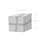 Lâmpada de Parede Cubo em Madeira Natural Artesanal, Luz G4 Branco Quente, 8 cm