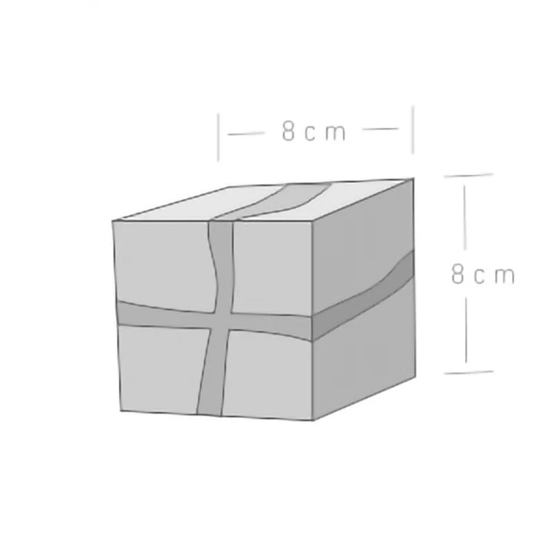 Lâmpada de Parede Cubo em Madeira Natural Artesanal, Luz G4 Branco Quente, 8 cm
