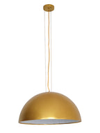 Pendant Light, Cast Plaster Hemisphere Diffuser, E27, 6 Finishes