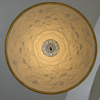 Pendant Light, Cast Plaster Hemisphere Diffuser, E27, 6 Finishes