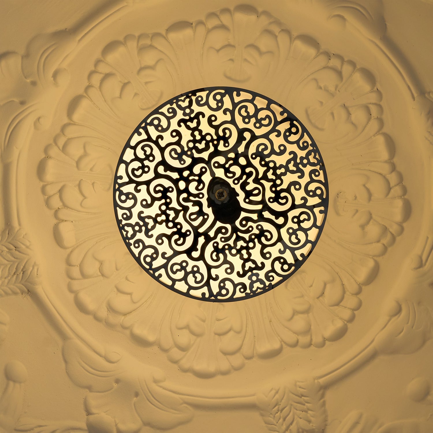 Pendant Light, Cast Plaster Hemisphere Diffuser, E27, 6 Finishes