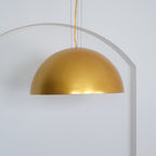 Pendant Light, Cast Plaster Hemisphere Diffuser, E27, 6 Finishes