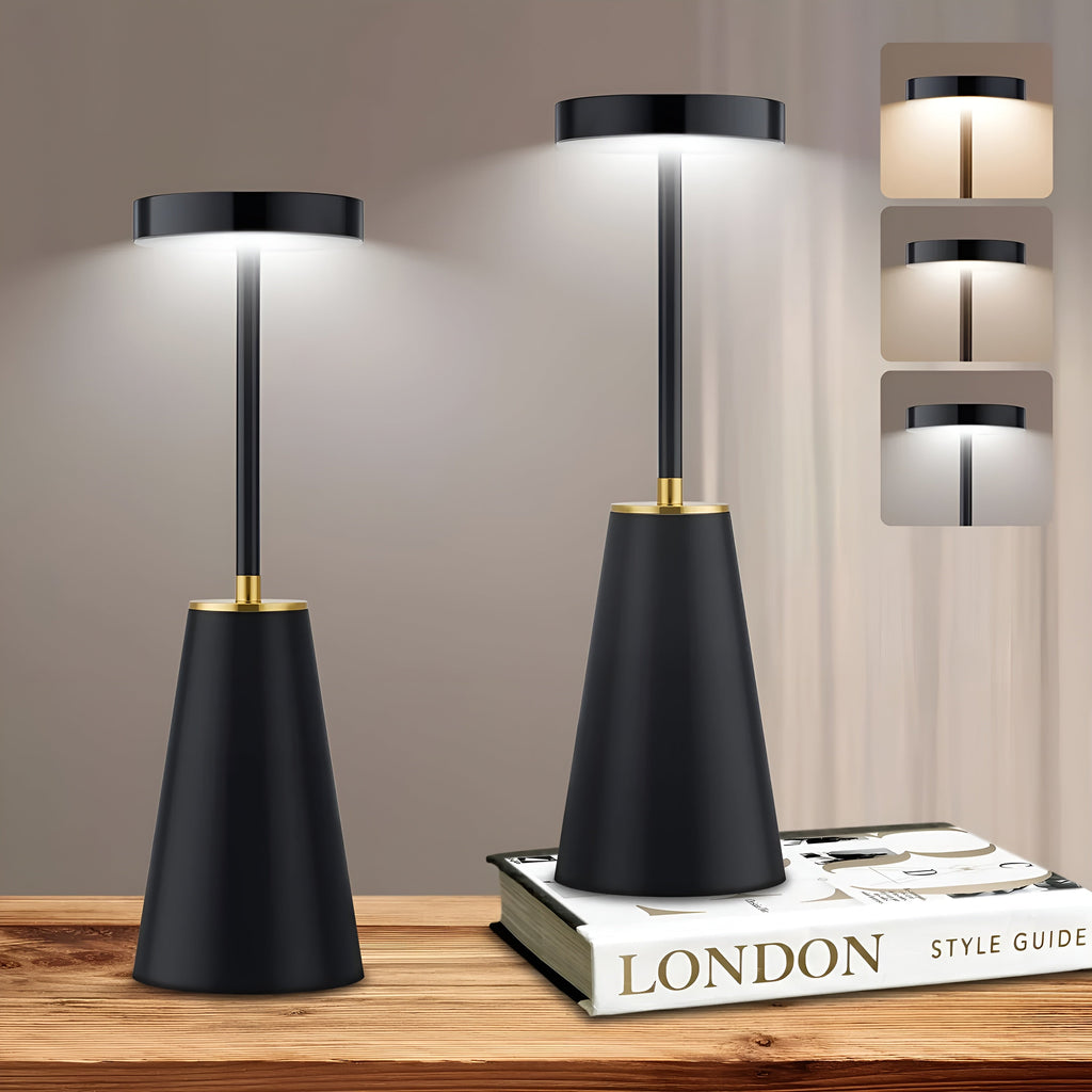 Cordless Table Lamp With Rechargeable Battery, Touch-Dim LED