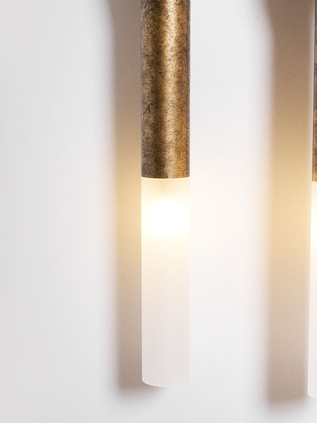 Horsehair Wall Lamp, Wrought Iron, White Glass Shade, G9, 3000K