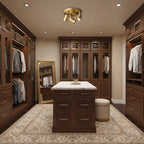 Black spotlight ceiling light with three angled GU10 heads