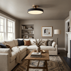 Specification diagram of flush mount ceiling light dimensions