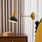 Swing Arm Wall Lamp, Plug In, Adjustable 360 Arm, E27 Socket
