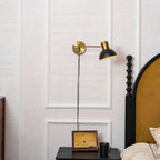 Swing Arm Wall Lamp, Plug In, Adjustable 360 Arm, E27 Socket