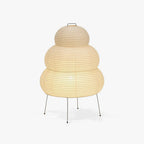 White mulberry paper table lamp casting a gentle even glow
