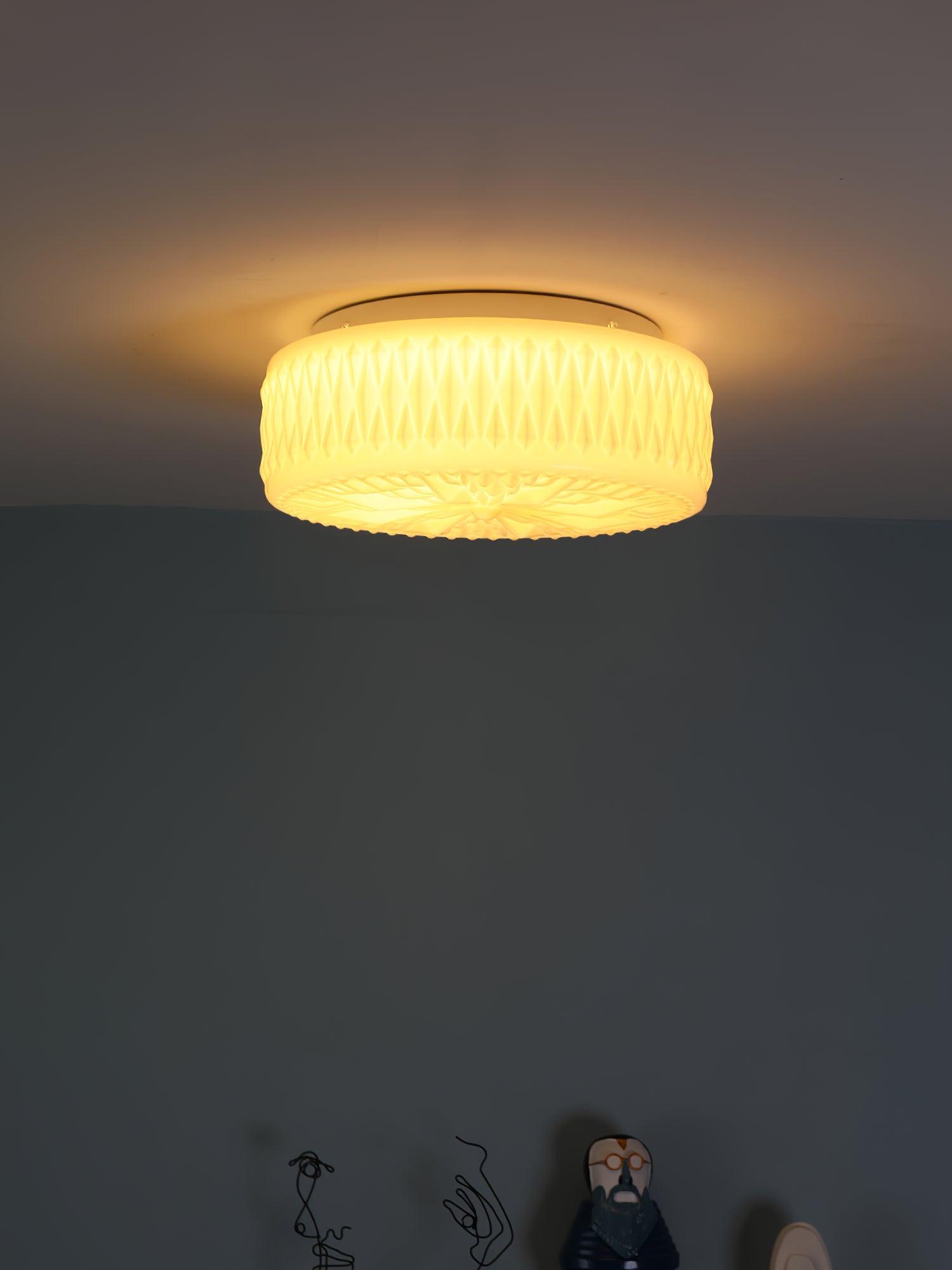 Adler ceiling light mounted against a neutral ceiling