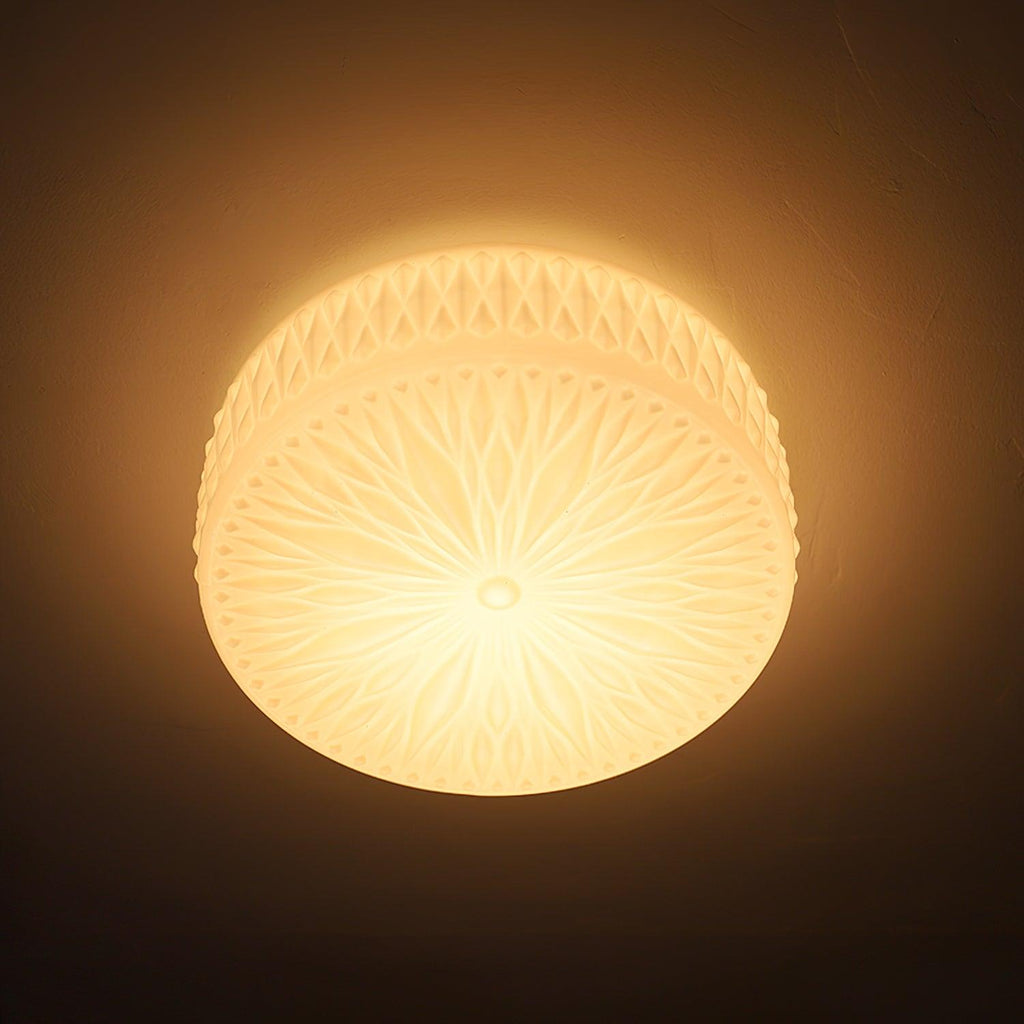 Adler ceiling light mounted low on a hallway ceiling