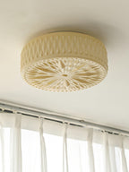 Adler ceiling light shown lit in a kitchen setting