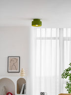 Loftlampe, Kami Plisseret Harpiks Skærm, E27, Til Loft- eller Vægmontering