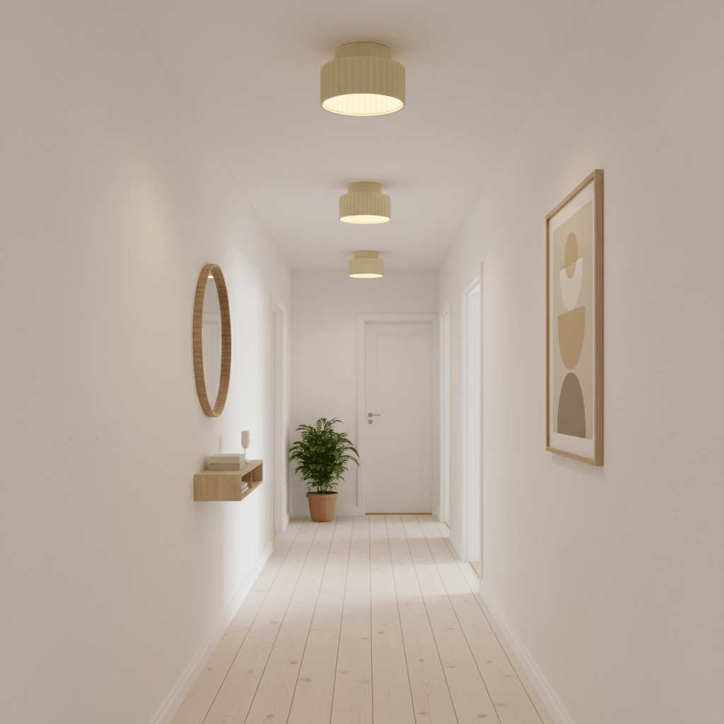 Specification diagram of pleated resin ceiling light size