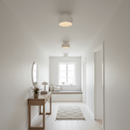Diagram of pleated resin ceiling light with E27 socket detail