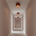 Diagram showing pleated resin ceiling light shade texture