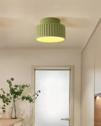 Loftlampe, Kami Plisseret Harpiks Skærm, E27, Til Loft- eller Vægmontering