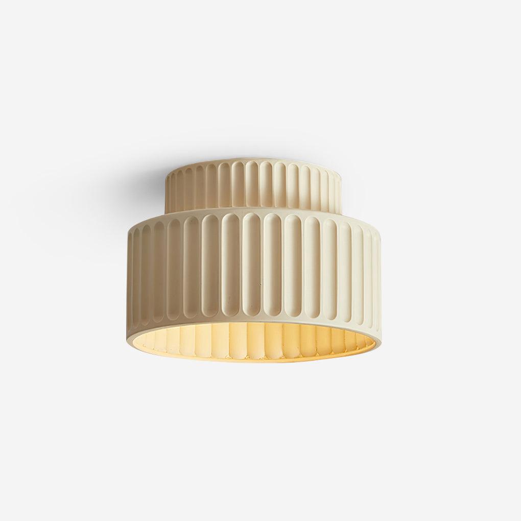 Loftlampe, Kami Plisseret Harpiks Skærm, E27, Til Loft- eller Vægmontering