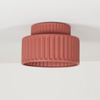 Loftlampe, Kami Plisseret Harpiks Skærm, E27, Til Loft- eller Vægmontering