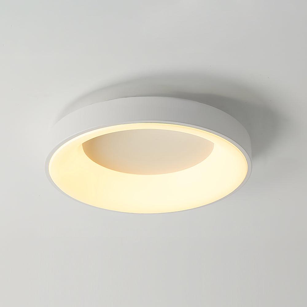Slim ceiling light hugging the ceiling with a soft glow