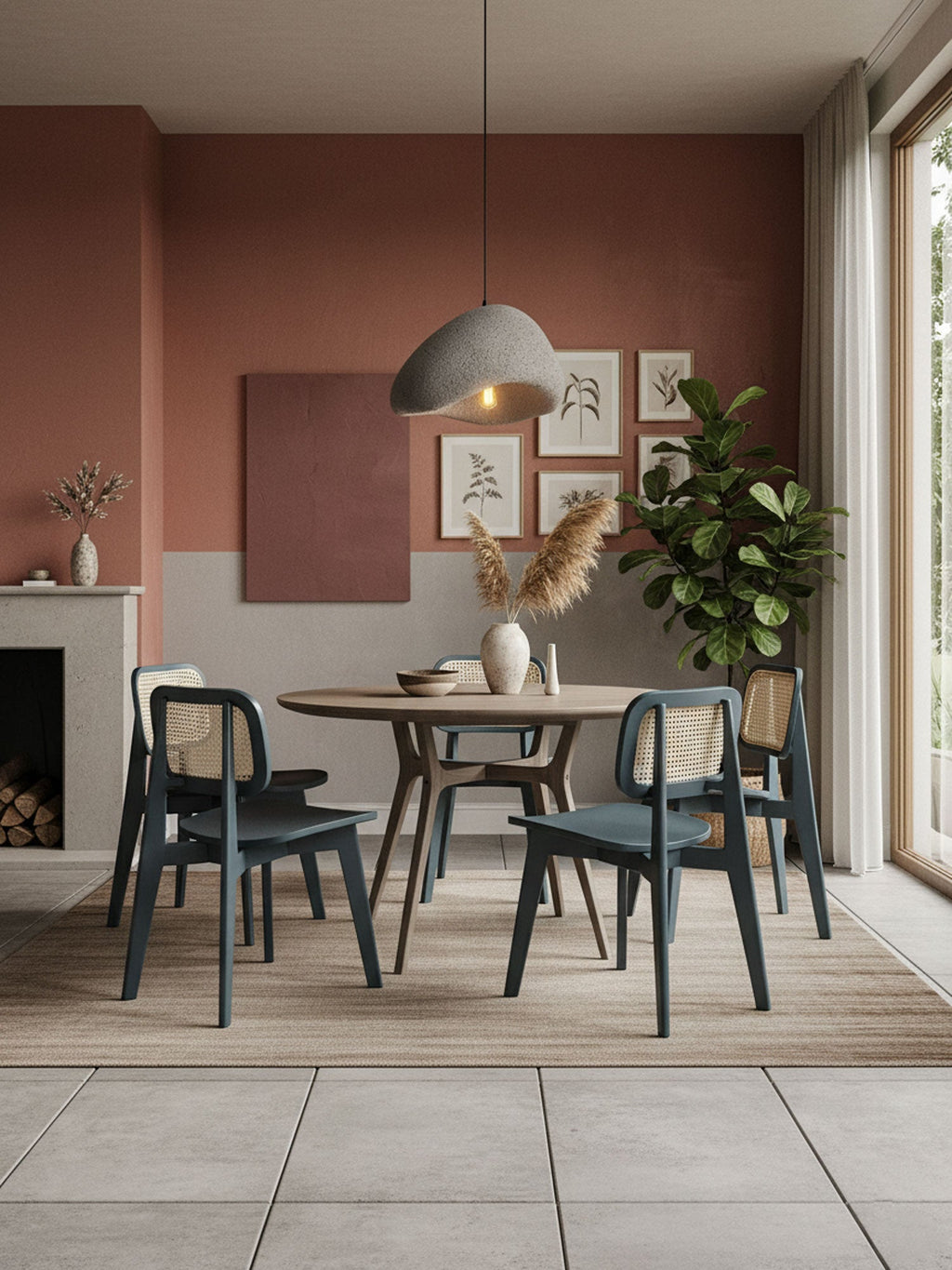 Selene Halia pendant light white shade with gentle ambient glow