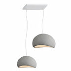 Wabi-sabi organic chandelier with layered organic forms