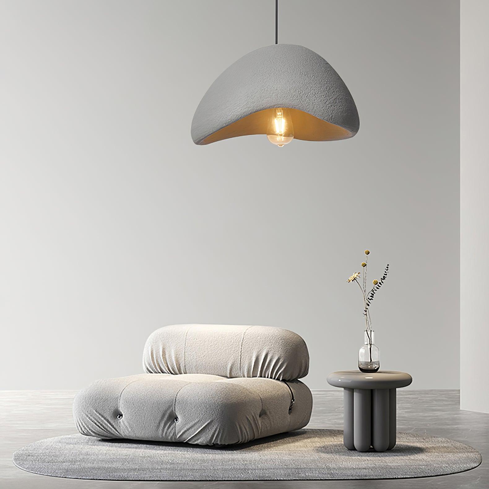 Selene Halia pendant light moon-inspired shade in a styled room