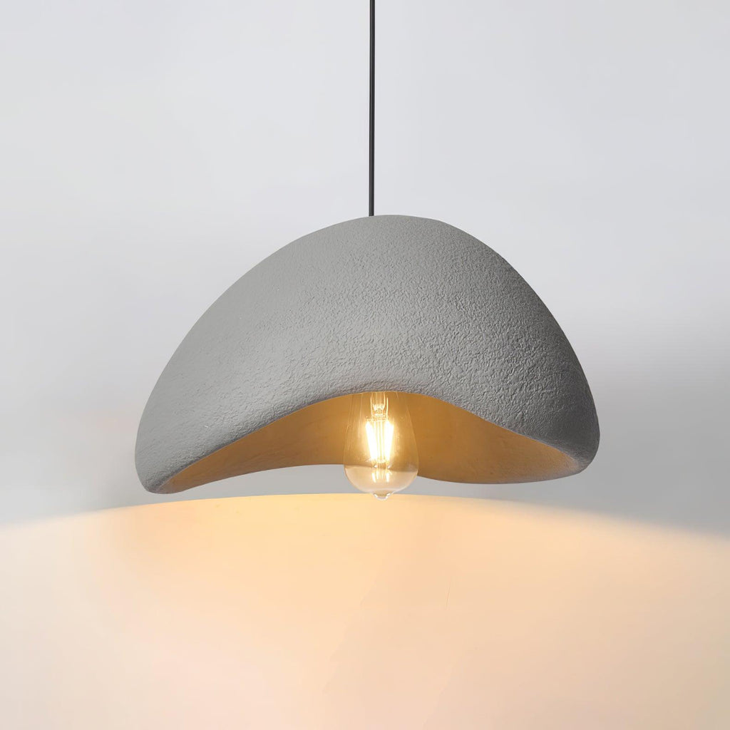 Selene Halia pendant light hanging as a soft lunar centerpiece
