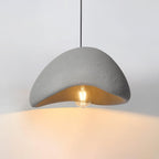 Selene Halia pendant light hanging as a soft lunar centerpiece