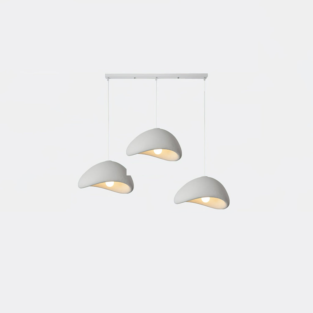 Selene Halia pendant light grey dome with a soft lunar glow