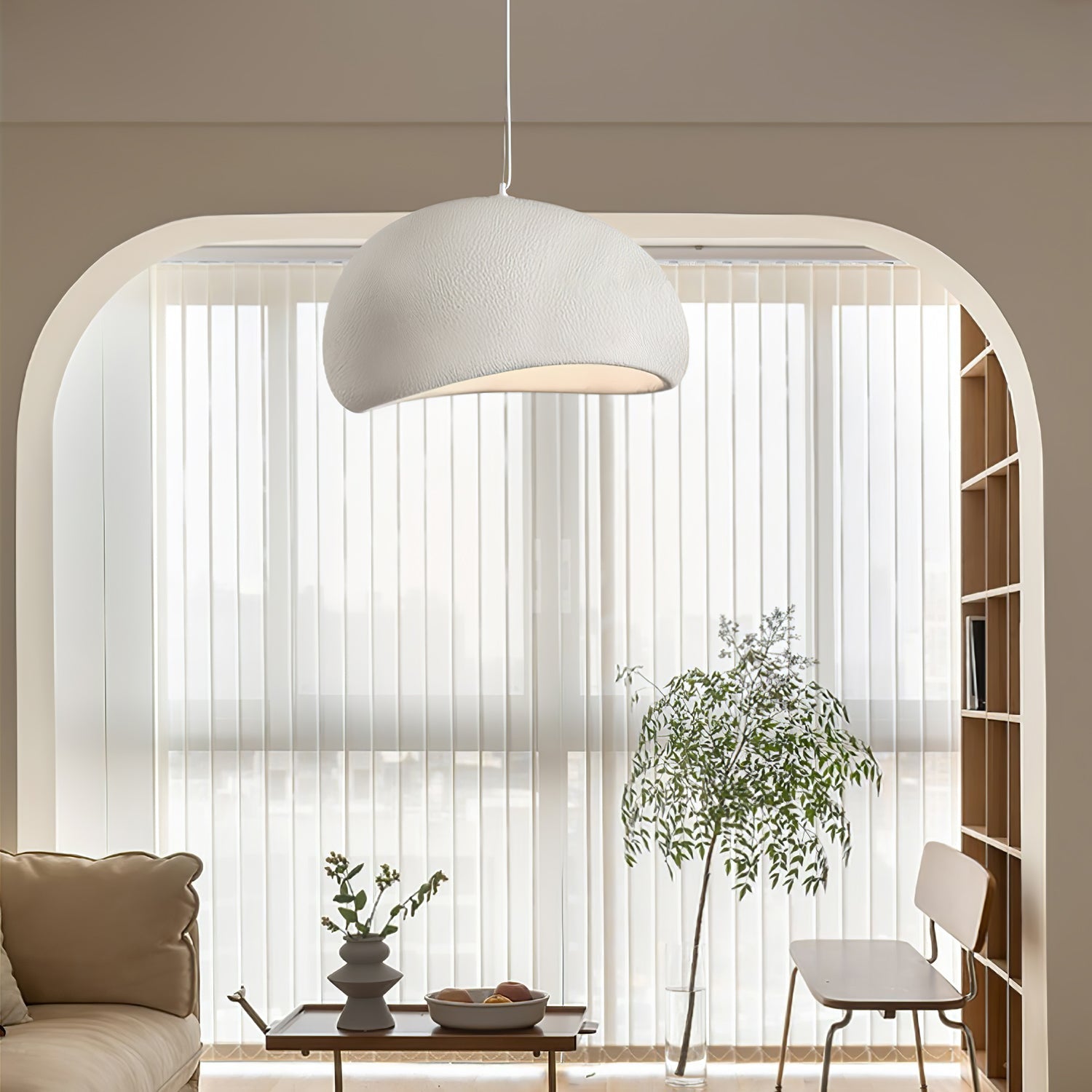 Wabi-Sabi Organic Chandelier - Sculptural Statement Light