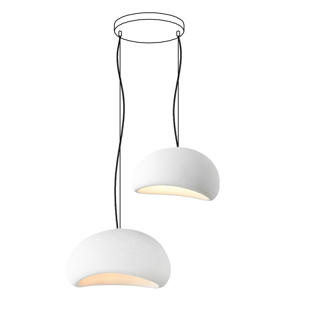 Wabi-Sabi Organic Chandelier - Sculptural Statement Light