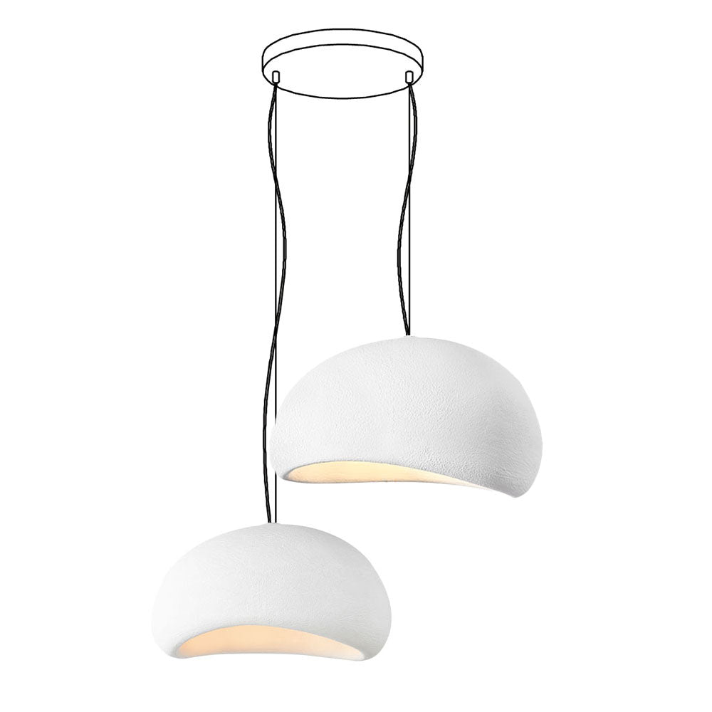 Wabi-Sabi Organic Chandelier - Sculptural Statement Light