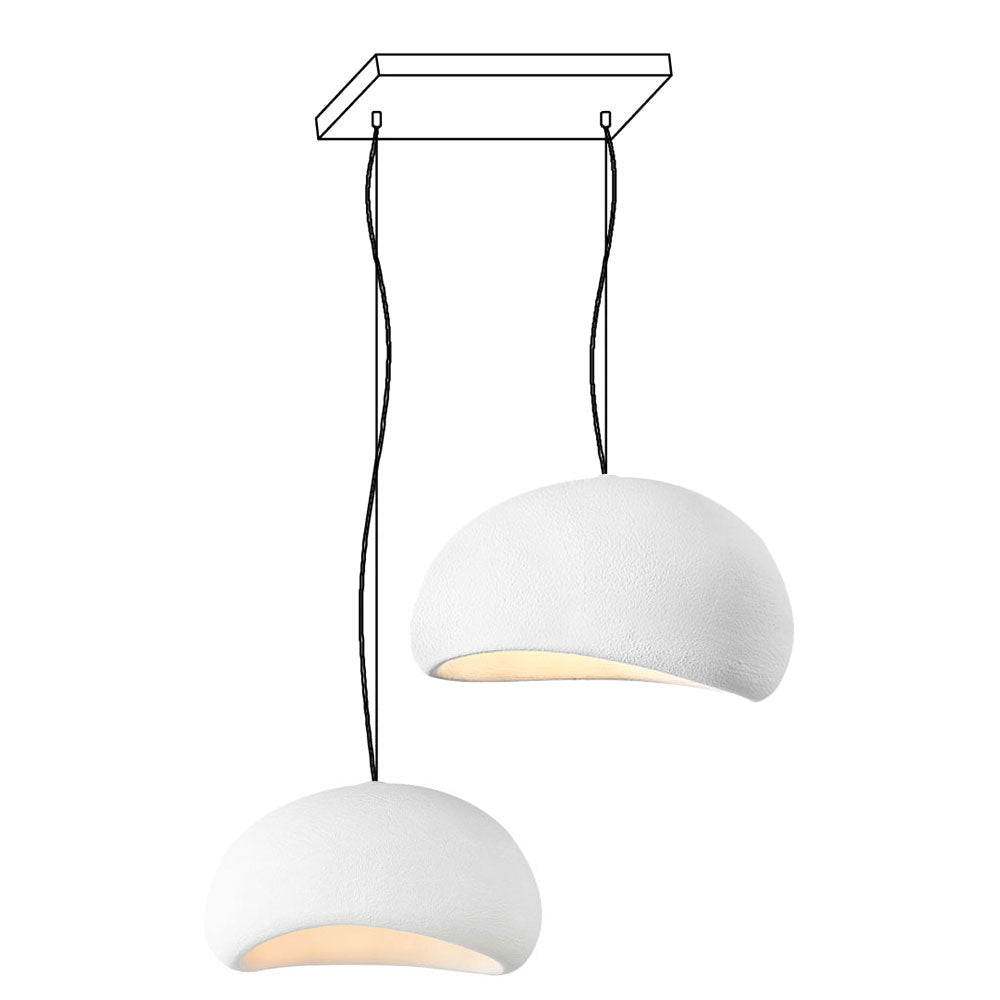 Wabi-Sabi Organic Chandelier - Sculptural Statement Light