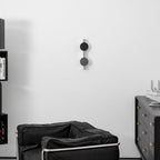 Wall Lamp, Kinetic Shadow Chrome Sculpture, Integrated LED, Dimmable