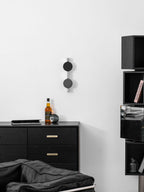 Wall Lamp, Kinetic Shadow Chrome Sculpture, Integrated LED, Dimmable