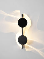 Wall Lamp, Kinetic Shadow Chrome Sculpture, Integrated LED, Dimmable