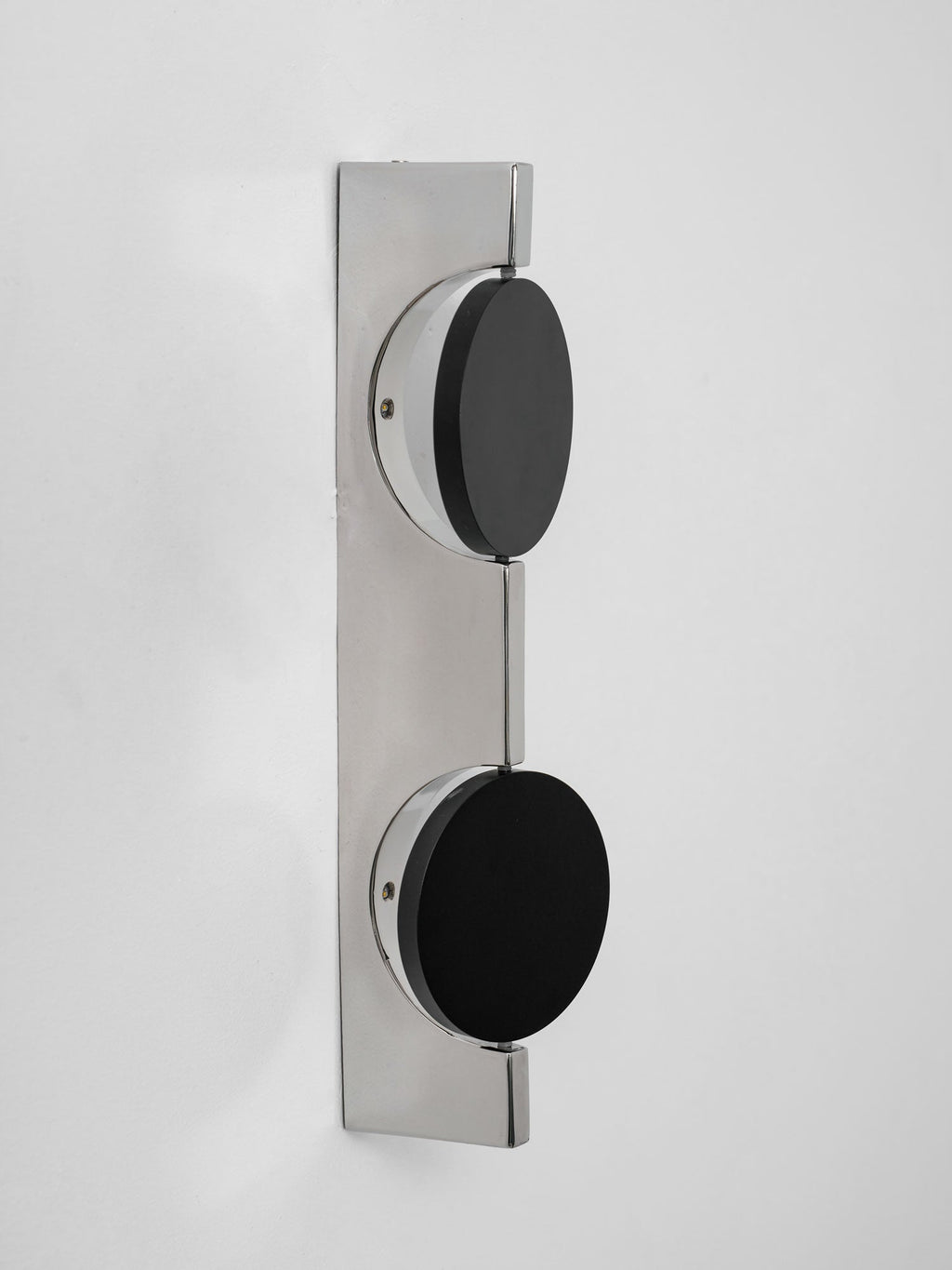 Wall Lamp, Kinetic Shadow Chrome Sculpture, Integrated LED, Dimmable