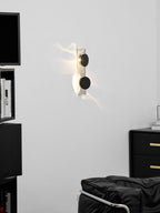 Wall Lamp, Kinetic Shadow Chrome Sculpture, Integrated LED, Dimmable