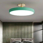 Round Ceiling Light Fixture, 12-Inch Semi-Flush Mount, Modern LED With Acrylic Shade