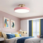 Round Ceiling Light Fixture, 12-Inch Semi-Flush Mount, Modern LED With Acrylic Shade