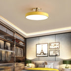 Round Ceiling Light Fixture, 12-Inch Semi-Flush Mount, Modern LED With Acrylic Shade