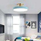 Round Ceiling Light Fixture, 12-Inch Semi-Flush Mount, Modern LED With Acrylic Shade