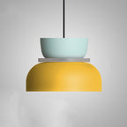 Suspension, silhouette en dôme avec finition zinc bicolore, 12 pouces