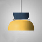 Suspension, silhouette en dôme avec finition zinc bicolore, 12 pouces